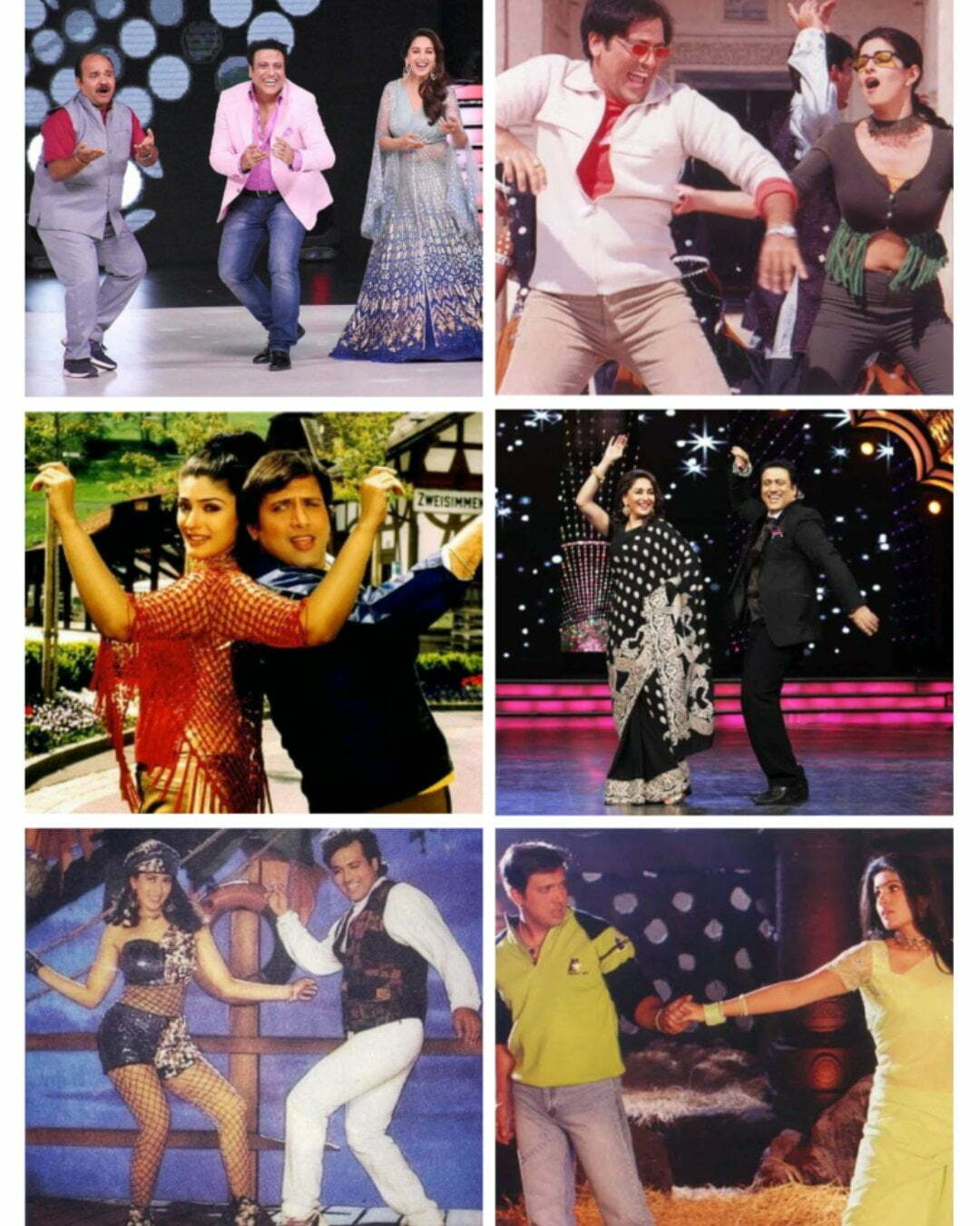 Govindas' dance moments with different co-stars